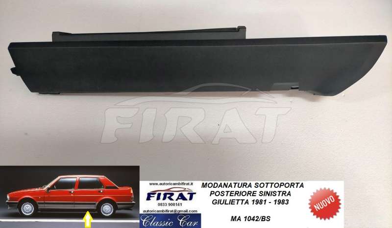MODANATURA SOTTOPORTA ALFA ROMEO GIULIETTA 81 - 83 POST.SX